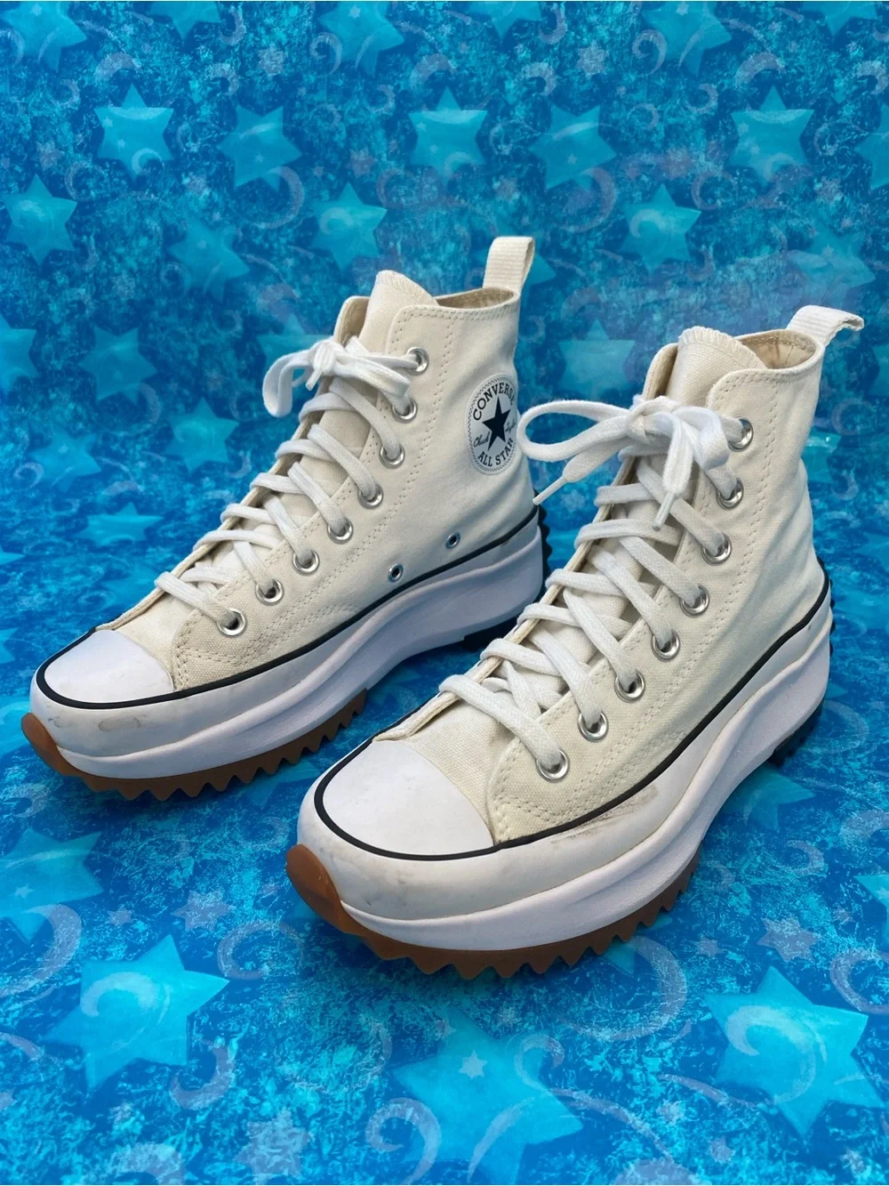 Converse Unisex White Run Star Hike Platform Sneaker Sz US Men 6.5/US Women 8 - Picture 9 of 13